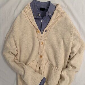 J Crew shawl collar cardigan + FREE J Crew shirt